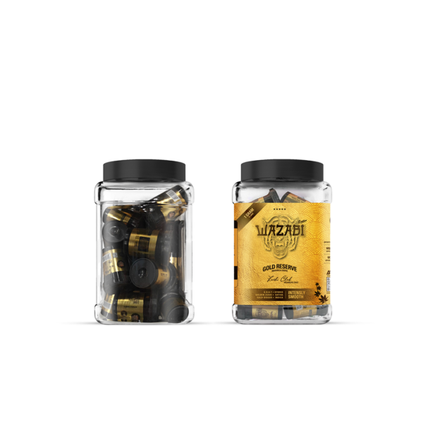 WAZABI EXOTICS GOLD RESERVE MEMBERS ONLY 1G FLOWER JAR 15/PK - (3 IN 1 JAR)