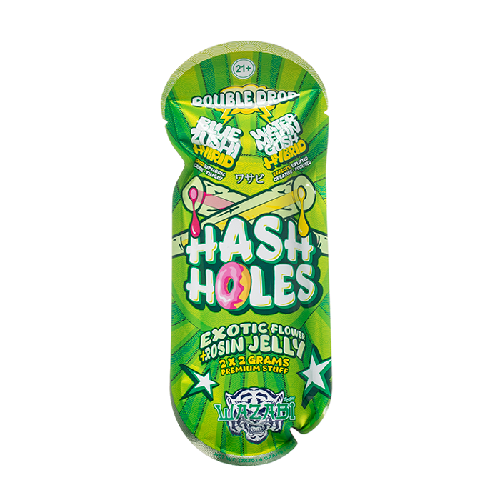WAZABI EXOTICS 2G HASH HOLE DOUBLE DROP PREROLLS 2CT 10/PK - Image 2