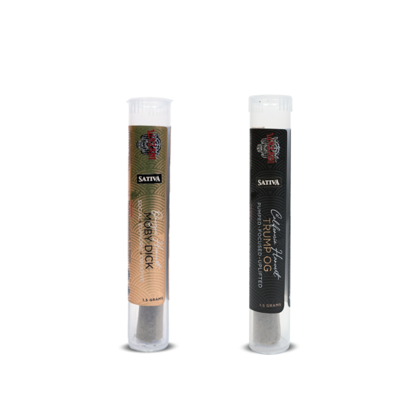 Wazabi Exotics Double Drop California Vs Oregon 1.5 Gram Prerolls 30/Pk (2 In 1 Jar) - Image 6