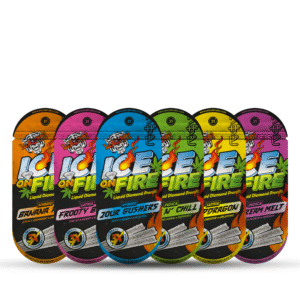 WAZABI EXOTICS 2G ICE ON FIRE LIQUID DIAMOND PREROLLS 3X5/PK